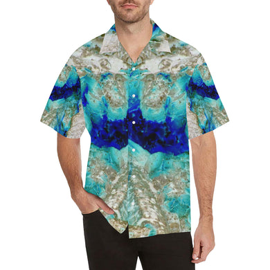 Molten Flames Negative Hawaiian Shirt (Model T58)