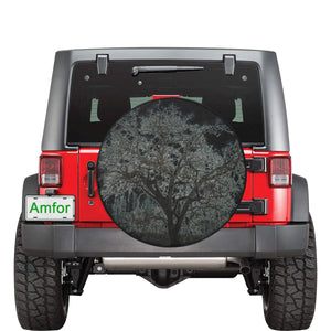 Spooky Tree Glowing 34 Inch Spare Tire Cover
