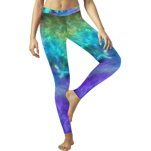 Splash of Color Reverse Low Rise Leggings (Invisible Stitch) (Model L05)