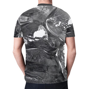 Iced Black and White New All Over Print T-shirt for Men (Model T45)