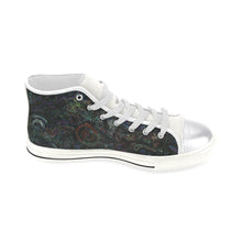 Load image into Gallery viewer, Graffiti Abstract Glowing Women&#39;s Classic High Top Canvas Shoes (Model 017)