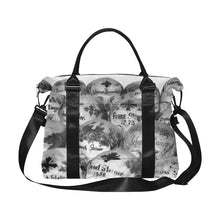 Load image into Gallery viewer, Painted Skulls Black and White Large Capacity Duffle Bag (Model 1715)