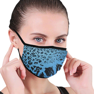 Crackle Art Blue Mouth Mask (Pack of 3)