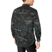 Load image into Gallery viewer, Painted Skulls Glowing Men&#39;s All Over Print Casual Dress Shirt (Model T61)
