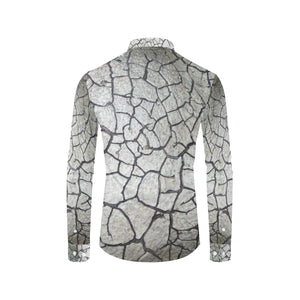 Crackle Men's All Over Print Casual Dress Shirt (Model T61)