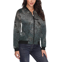 Load image into Gallery viewer, Patches of Moss Glowing All Over Print Bomber Jacket for Women (Model H36)