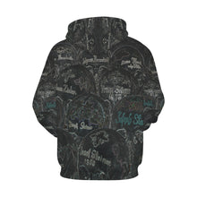 Load image into Gallery viewer, Painted Skulls Glowing All Over Print Hoodie for Men/Large Size (USA Size) (Model H13)