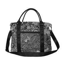 Load image into Gallery viewer, I Spy Paisley Black and White Large Capacity Duffle Bag (Model 1715)