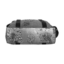 Load image into Gallery viewer, Patches of Moss Black and White Large Capacity Duffle Bag (Model 1715)