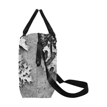Load image into Gallery viewer, Moss Black and White Large Capacity Duffle Bag (Model 1715)