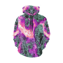 Load image into Gallery viewer, Molten Flames Magenta All Over Print Hoodie for Women (USA Size) (Model H13)