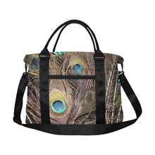 Load image into Gallery viewer, Peacock Feathers Large Capacity Duffle Bag (Model 1715)