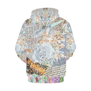 Cresent Paisley Negative All Over Print Hoodie for Women (USA Size) (Model H13)