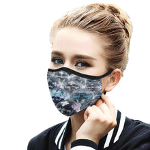 Load image into Gallery viewer, Painted Skulls Negative Mouth Mask in One Piece (2 Filters Included) (Model M02)