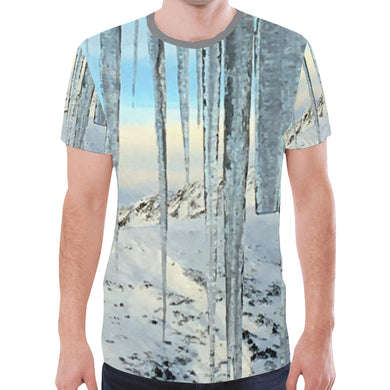 Icicles New All Over Print T-shirt for Men (Model T45)