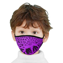 Load image into Gallery viewer, Crackle Art Purple Mouth Mask