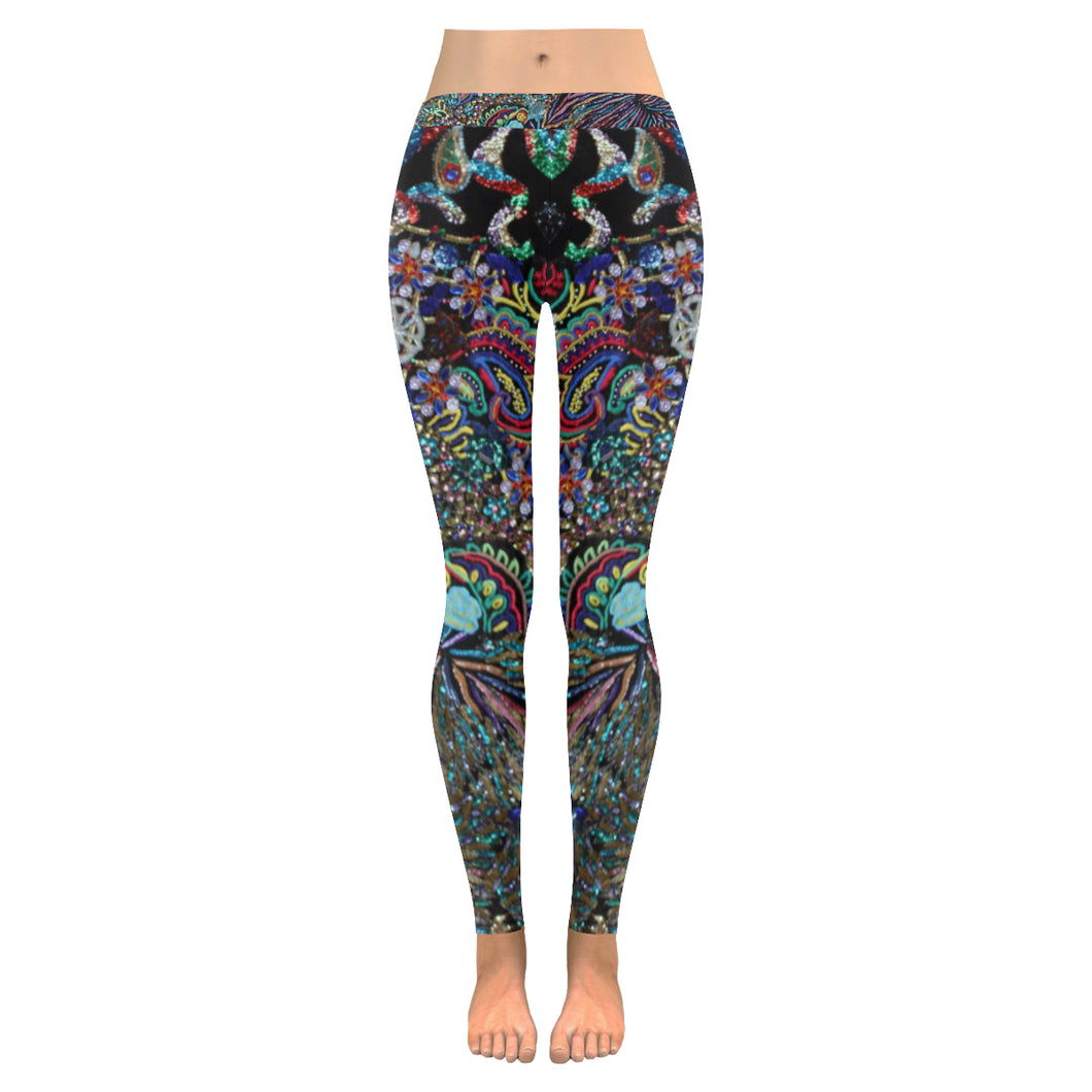 I Spy Paisley Low Rise Leggings (Invisible Stitch) (Model L05)