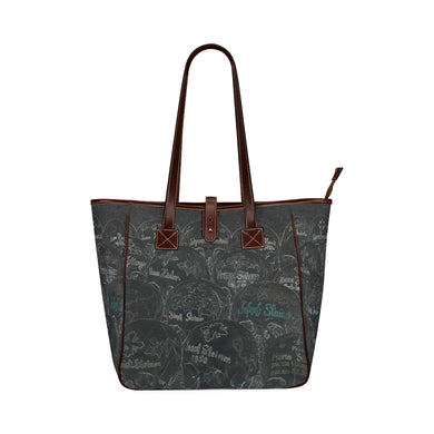 Painted Skulls Glowing Classic Tote Bag (Model 1644)
