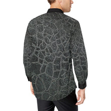 Load image into Gallery viewer, Crackle Black Men&#39;s All Over Print Casual Dress Shirt (Model T61)