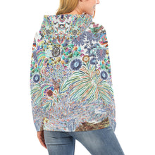 Load image into Gallery viewer, I Spy Paisley Negative All Over Print Hoodie for Women (USA Size) (Model H13)
