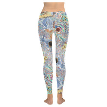 Load image into Gallery viewer, Fun and Fancy Paisley Reverse Low Rise Leggings (Invisible Stitch) (Model L05)