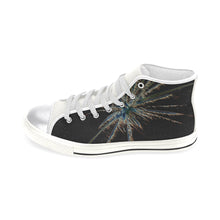 Load image into Gallery viewer, Fireworks Star Glowing Women&#39;s Classic High Top Canvas Shoes (Model 017)