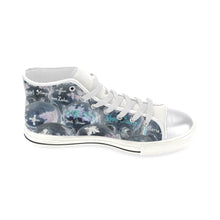 Load image into Gallery viewer, Painted Skulls Negative Women&#39;s Classic High Top Canvas Shoes (Model 017)