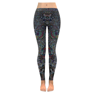 I Spy Paisley Glowing Low Rise Leggings (Invisible Stitch) (Model L05)