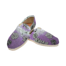 Load image into Gallery viewer, Patches of Moss Purple Unisex Classic Canvas Slip-On (Model 1206)