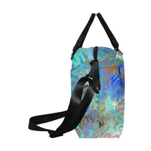 Load image into Gallery viewer, Graffiti Abstract Aqua Large Capacity Duffle Bag (Model 1715)