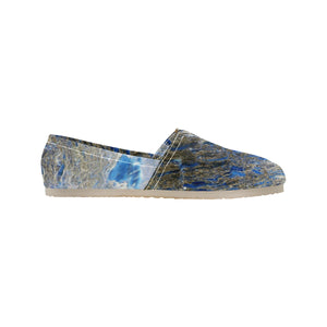 Marbled Abstract Negative Unisex Classic Canvas Slip-On (Model 1206)