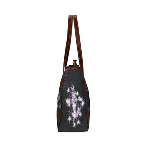 Fireworks Flowers Purple Classic Tote Bag (Model 1644)