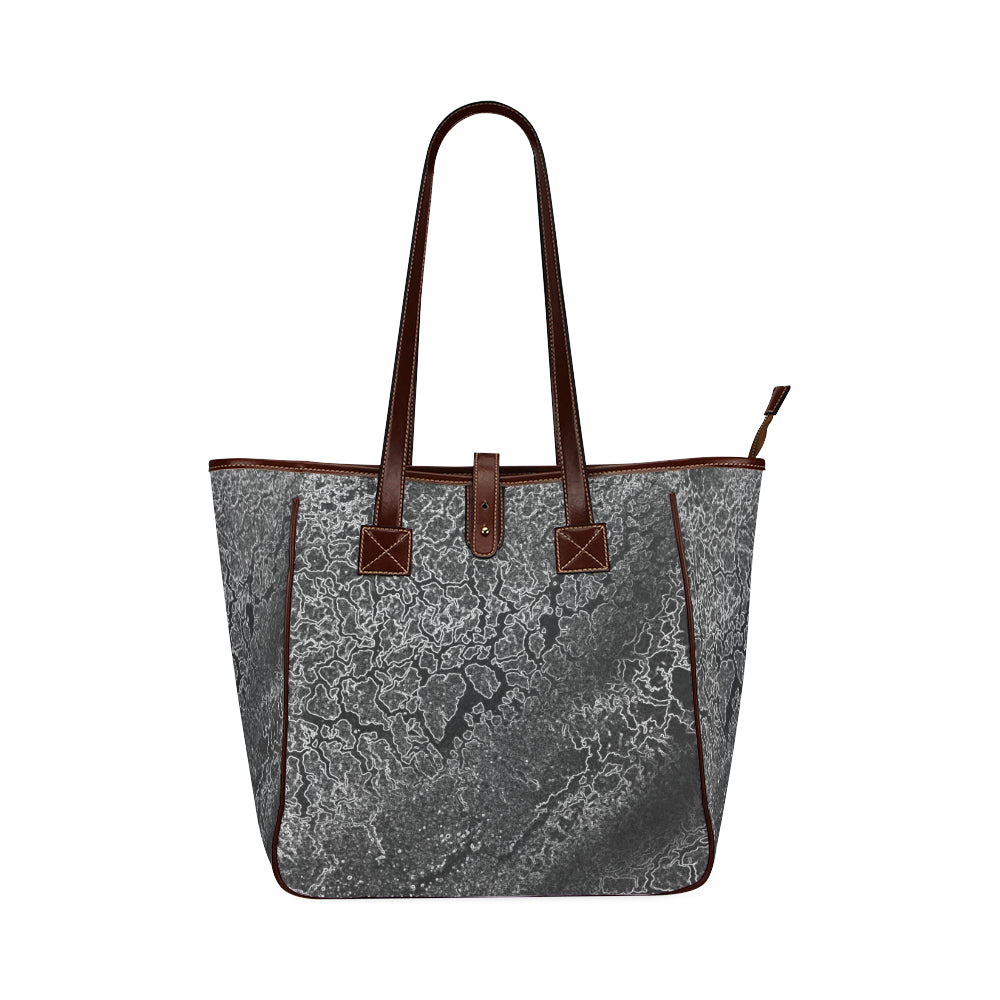 Crackle Multitone Glowing Classic Tote Bag (Model 1644)