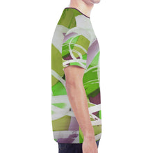 Load image into Gallery viewer, Abstract Circles Green New All Over Print T-shirt for Men (Model T45)