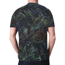 Load image into Gallery viewer, Graffiti Abstract Glowing New All Over Print T-shirt for Men (Model T45)