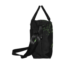 Load image into Gallery viewer, Fireworks Flowers Green Large Capacity Duffle Bag (Model 1715)