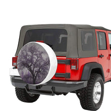 Load image into Gallery viewer, Spooky Tree Purple 32 Inch Spare Tire Cover