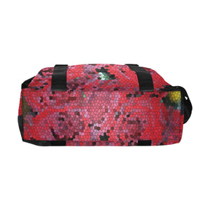 Rose Bouquet Flower Mosaic Large Capacity Duffle Bag (Model 1715)