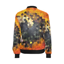 Load image into Gallery viewer, Busy Bee Sunflower Mosaic All Over Print Bomber Jacket for Women (Model H36)