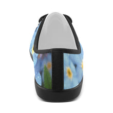 Load image into Gallery viewer, Forget Me Not Flower Canvas Kid&#39;s Shoes (Model 016)