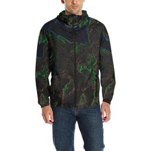 Load image into Gallery viewer, Sea of Flames Glowing All Over Print Quilted Windbreaker for Men (Model H35)