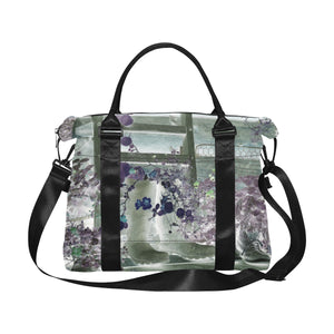 Blooming Boots Flower Reverse Large Capacity Duffle Bag (Model 1715)