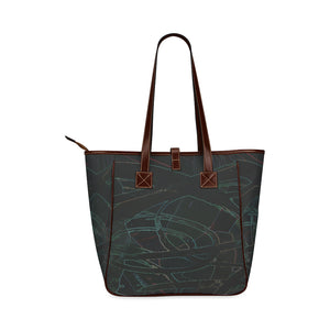 Abstract Circles Glowing Classic Tote Bag (Model 1644)