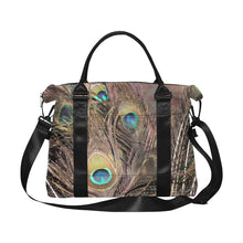 Load image into Gallery viewer, Peacock Feathers Large Capacity Duffle Bag (Model 1715)