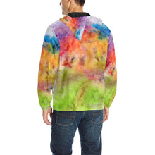 Load image into Gallery viewer, Splash of Color All Over Print Quilted Windbreaker for Men (Model H35)