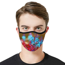 Load image into Gallery viewer, Fireweed Flower Blue Mouth Mask in One Piece (2 Filters Included) (Model M02)
