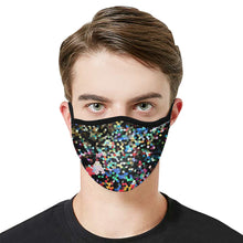Load image into Gallery viewer, Holiday Paisley Mosaic Mouth Mask in One Piece (2 Filters Included) (Model M02)