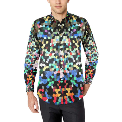 Holiday Paisley Mosaic Men's All Over Print Casual Dress Shirt (Model T61)