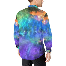 Load image into Gallery viewer, Splash of Color Negative Men&#39;s All Over Print Casual Dress Shirt (Model T61)
