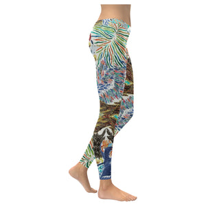 Pleasantly Paisley Reverse Low Rise Leggings (Invisible Stitch) (Model L05)
